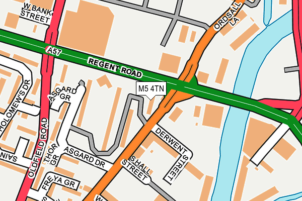 M5 4TN map - OS OpenMap – Local (Ordnance Survey)