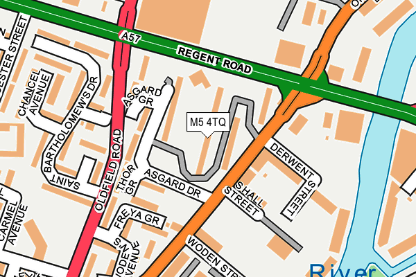 M5 4TQ map - OS OpenMap – Local (Ordnance Survey)