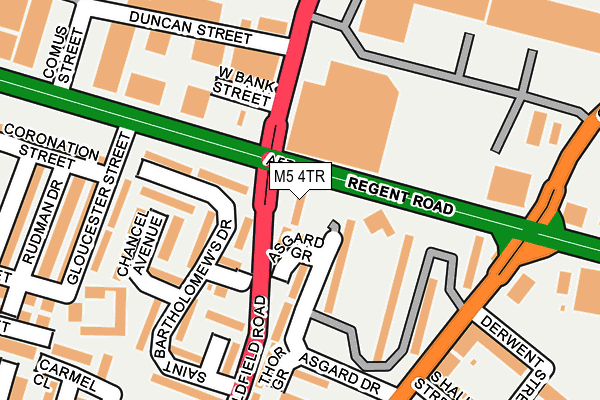 M5 4TR map - OS OpenMap – Local (Ordnance Survey)