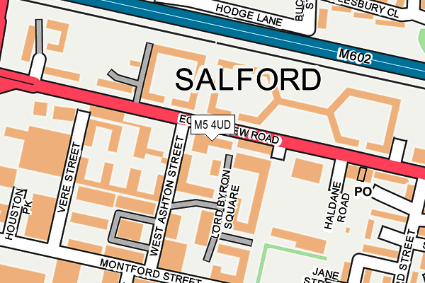 M5 4UD map - OS OpenMap – Local (Ordnance Survey)