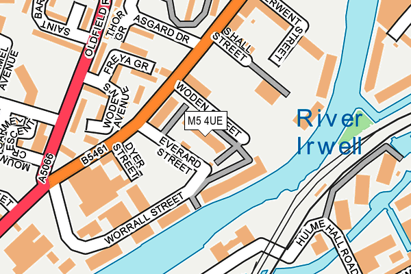 M5 4UE map - OS OpenMap – Local (Ordnance Survey)