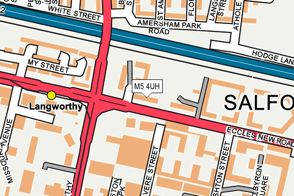 M5 4UH map - OS OpenMap – Local (Ordnance Survey)