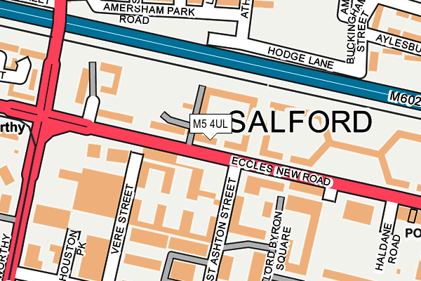 M5 4UL map - OS OpenMap – Local (Ordnance Survey)