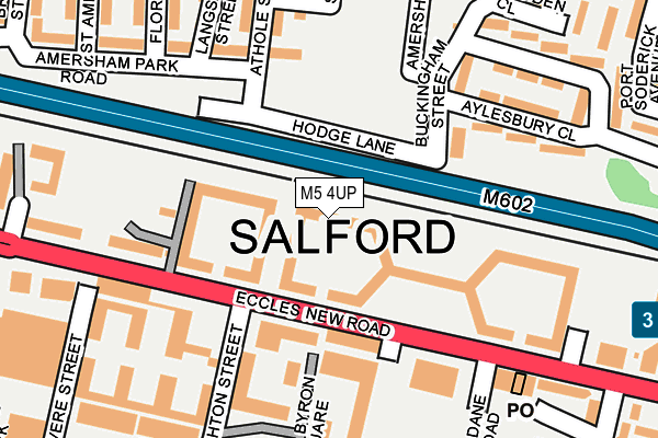 M5 4UP map - OS OpenMap – Local (Ordnance Survey)