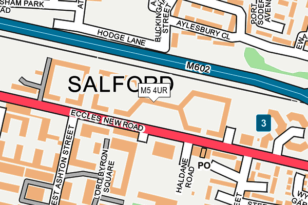 M5 4UR map - OS OpenMap – Local (Ordnance Survey)