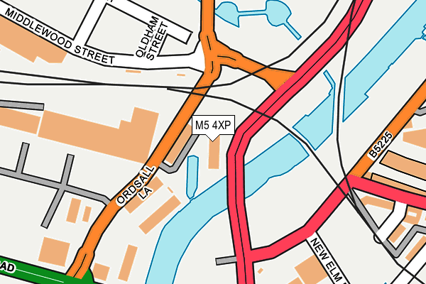M5 4XP map - OS OpenMap – Local (Ordnance Survey)