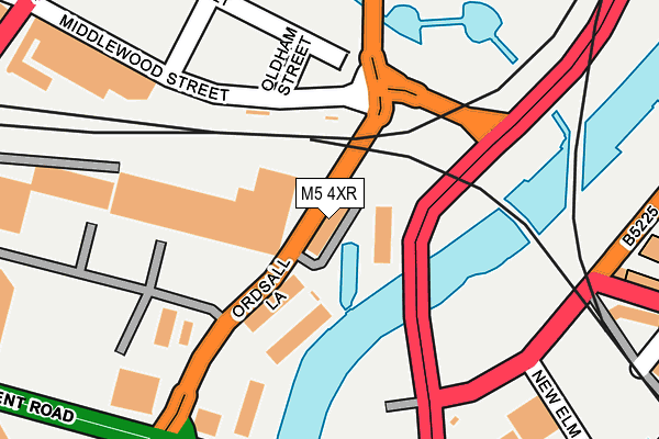 M5 4XR map - OS OpenMap – Local (Ordnance Survey)