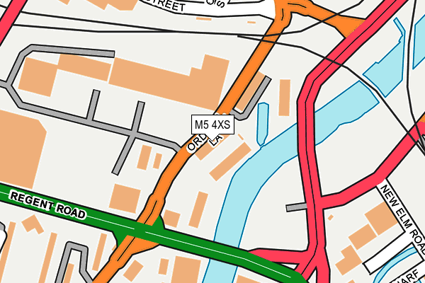 M5 4XS map - OS OpenMap – Local (Ordnance Survey)