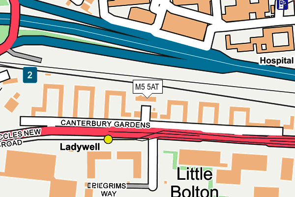 M5 5AT map - OS OpenMap – Local (Ordnance Survey)