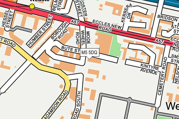 M5 5DQ map - OS OpenMap – Local (Ordnance Survey)