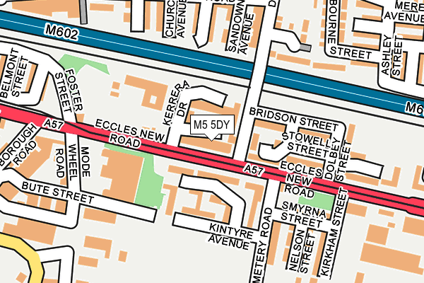 M5 5DY map - OS OpenMap – Local (Ordnance Survey)