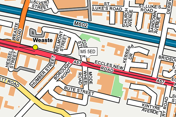 M5 5ED map - OS OpenMap – Local (Ordnance Survey)