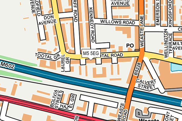 M5 5EG map - OS OpenMap – Local (Ordnance Survey)