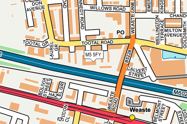 M5 5FY map - OS OpenMap – Local (Ordnance Survey)