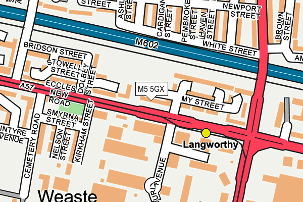 M5 5GX map - OS OpenMap – Local (Ordnance Survey)