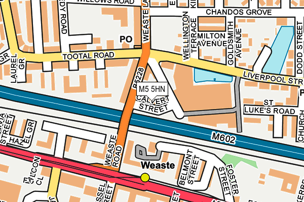 M5 5HN map - OS OpenMap – Local (Ordnance Survey)