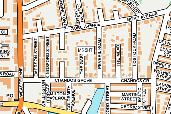 M5 5HT map - OS OpenMap – Local (Ordnance Survey)