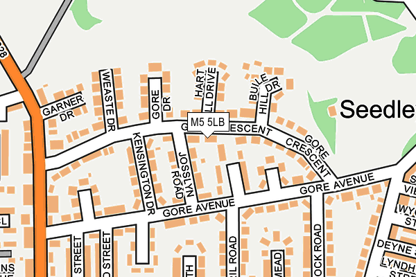 M5 5LB map - OS OpenMap – Local (Ordnance Survey)