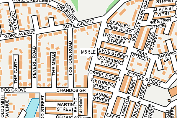 M5 5LE map - OS OpenMap – Local (Ordnance Survey)