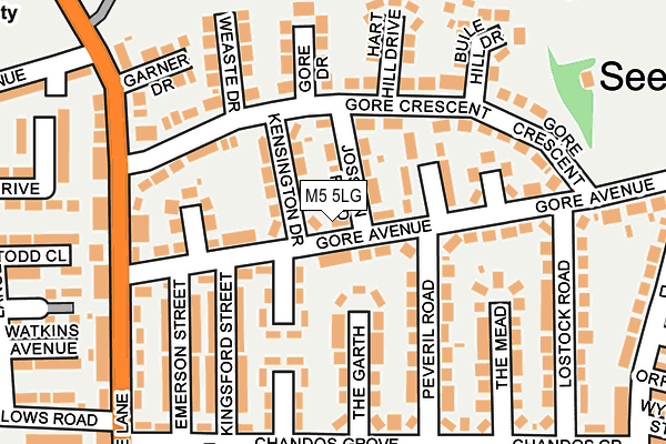 M5 5LG map - OS OpenMap – Local (Ordnance Survey)