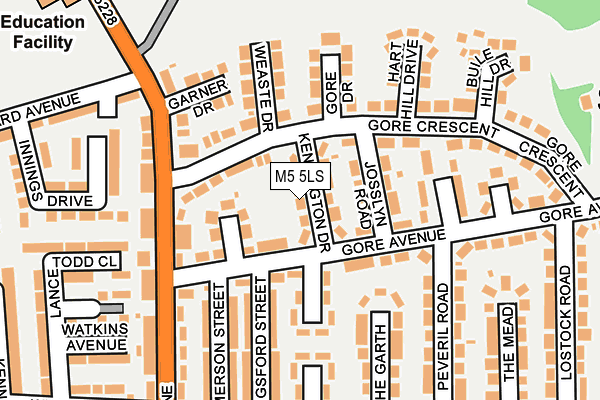 M5 5LS map - OS OpenMap – Local (Ordnance Survey)