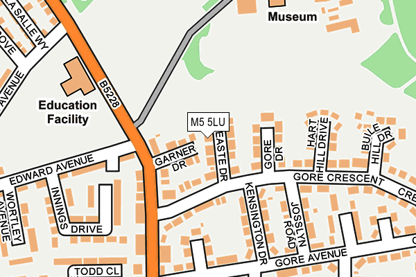 M5 5LU map - OS OpenMap – Local (Ordnance Survey)