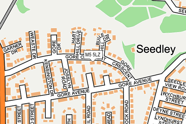 M5 5LZ map - OS OpenMap – Local (Ordnance Survey)