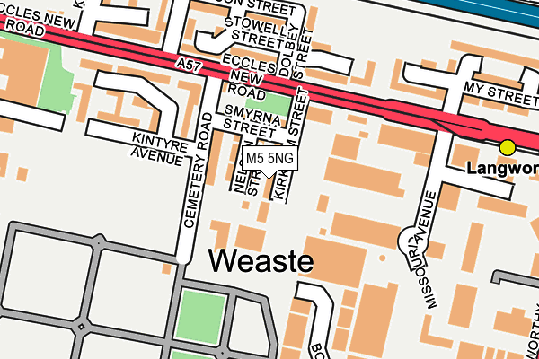 M5 5NG map - OS OpenMap – Local (Ordnance Survey)