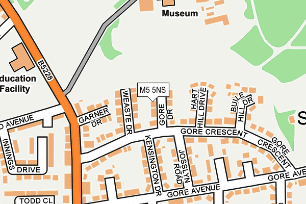 M5 5NS map - OS OpenMap – Local (Ordnance Survey)