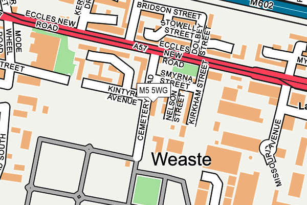 M5 5WG map - OS OpenMap – Local (Ordnance Survey)