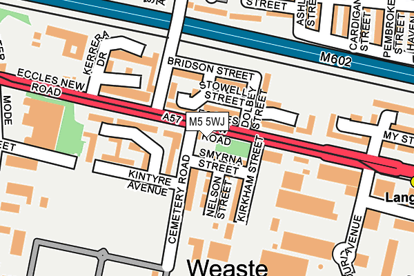 M5 5WJ map - OS OpenMap – Local (Ordnance Survey)