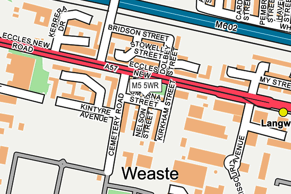 M5 5WR map - OS OpenMap – Local (Ordnance Survey)