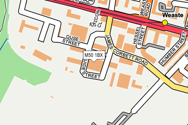 M50 1BX map - OS OpenMap – Local (Ordnance Survey)