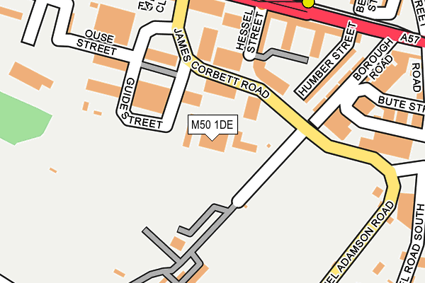 M50 1DE map - OS OpenMap – Local (Ordnance Survey)