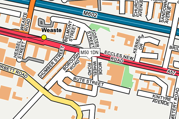M50 1DN map - OS OpenMap – Local (Ordnance Survey)