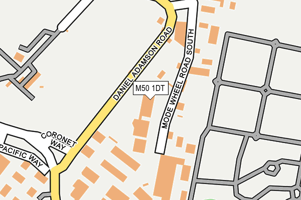 M50 1DT map - OS OpenMap – Local (Ordnance Survey)