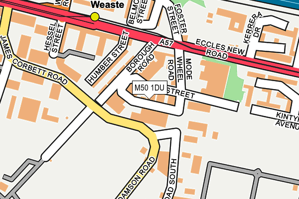 M50 1DU map - OS OpenMap – Local (Ordnance Survey)