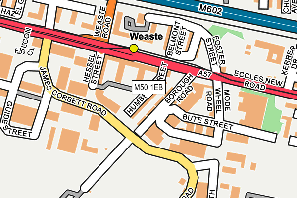 M50 1EB map - OS OpenMap – Local (Ordnance Survey)