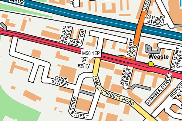 M50 1EP map - OS OpenMap – Local (Ordnance Survey)