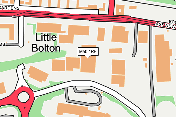 M50 1RE map - OS OpenMap – Local (Ordnance Survey)
