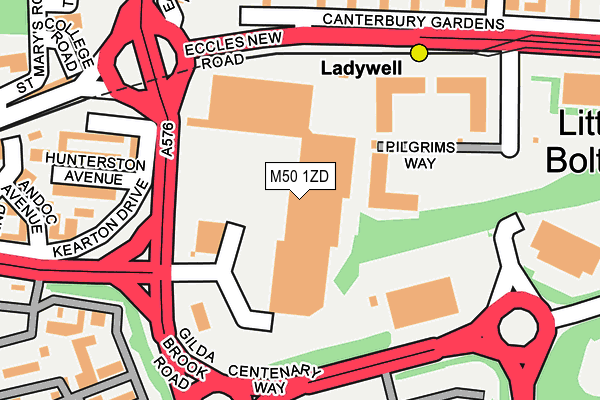 M50 1ZD map - OS OpenMap – Local (Ordnance Survey)