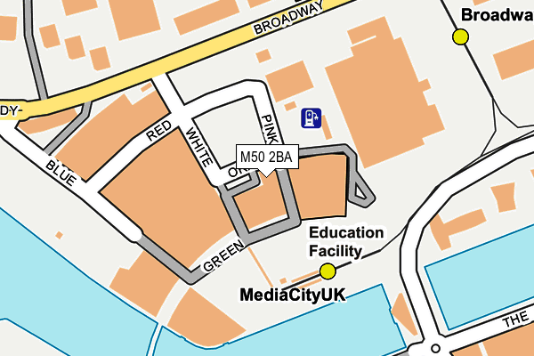 M50 2BA map - OS OpenMap – Local (Ordnance Survey)