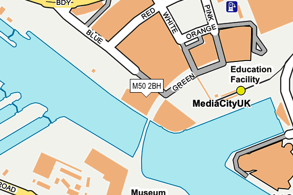 M50 2BH map - OS OpenMap – Local (Ordnance Survey)