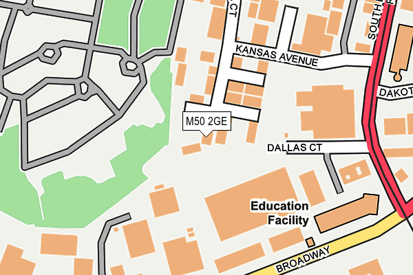 M50 2GE map - OS OpenMap – Local (Ordnance Survey)
