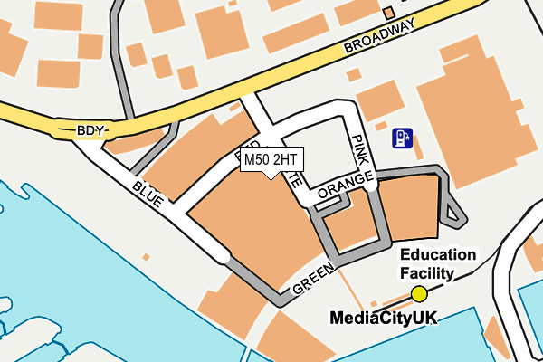 M50 2HT map - OS OpenMap – Local (Ordnance Survey)