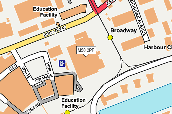 M50 2PF map - OS OpenMap – Local (Ordnance Survey)