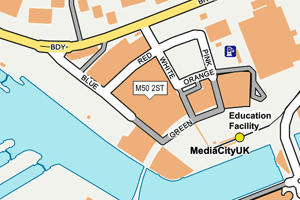 M50 2ST map - OS OpenMap – Local (Ordnance Survey)