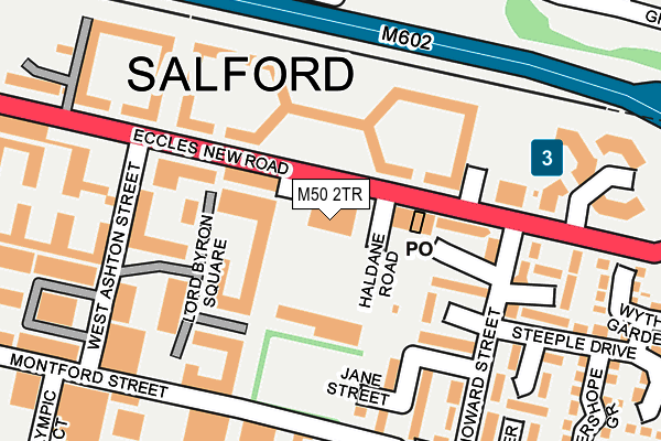 M50 2TR map - OS OpenMap – Local (Ordnance Survey)