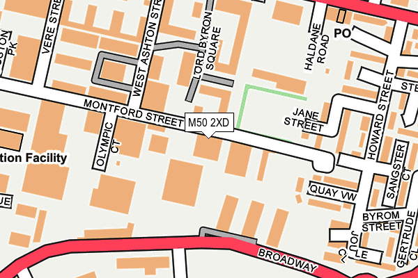 M50 2XD map - OS OpenMap – Local (Ordnance Survey)