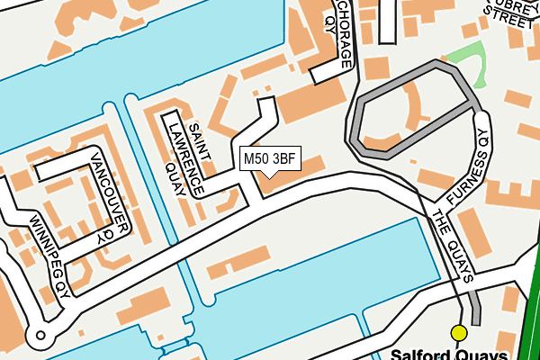 M50 3BF map - OS OpenMap – Local (Ordnance Survey)